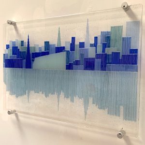 Fused Glass Wall Panel by Adam Hussain