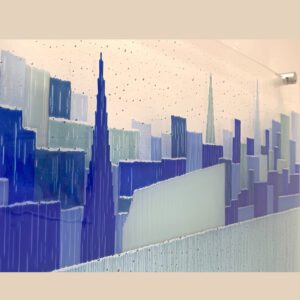 Fused Glass Wall Panel