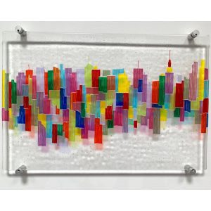 Fused Glass Wall Sculpture