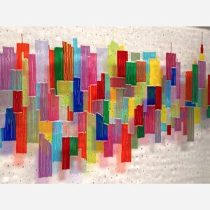 Fused Glass Wall Sculpture