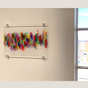 Fused Glass Wall Sculpture