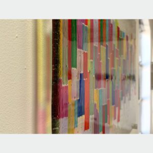 Fused Glass Wall Sculpture