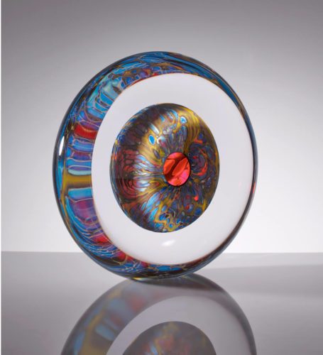 Spherical Glass Art ‘oculus’ By Tim Rawlinson Boha Glass
