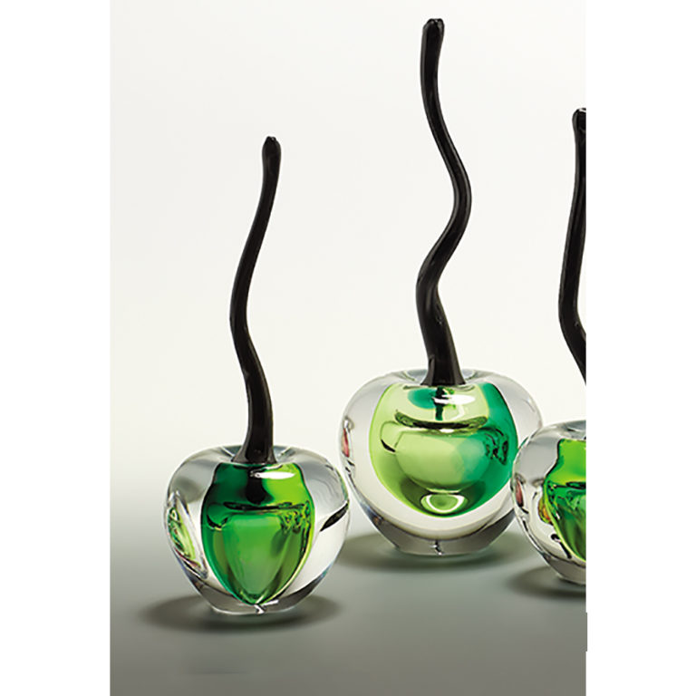 Small Glass Art I Cherry I By Remigijus Kriukas I Boha Glass 7091