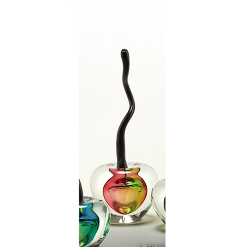 Small Glass Art I Cherry I By Remigijus Kriukas I Boha Glass 7187