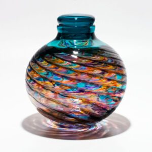 Colourful Art Glass Vessel