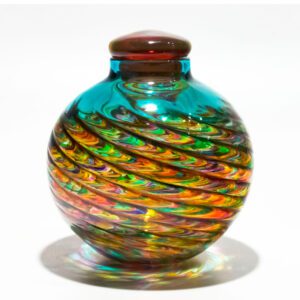 Colourful Art Glass Vessel