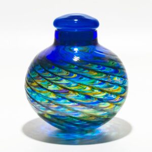 Colourful Art Glass Vessel