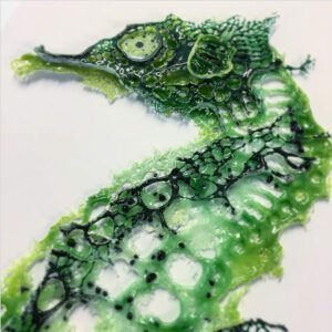 Seahorse Glass Art