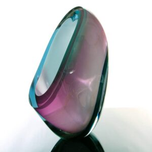 Modern Abstract Glass Sculpture