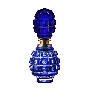 Blue Perfume Bottle by Caesar Crystal Bohemiae