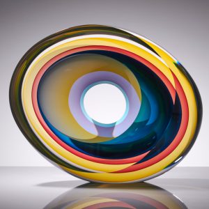 Contemporary Abstract Glass Sculpture Tim Rawlinson