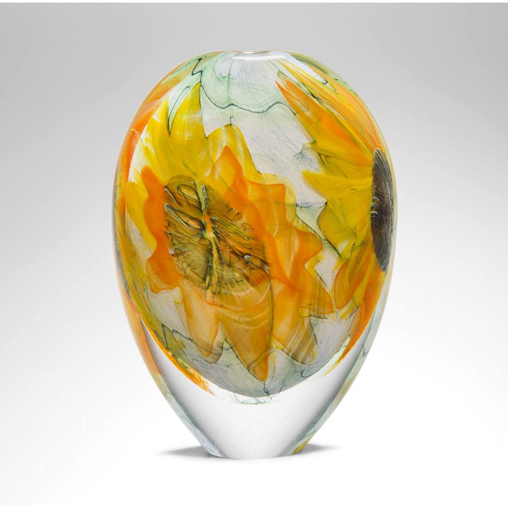 Glass Art UK | 'Sunflowers' by Peter Layton | Boha Glass