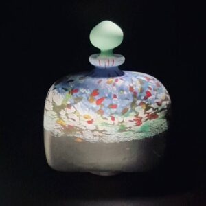 Art Glass Perfume Bottle Shakspeare Glass