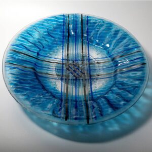 Blue Decorative Bowl Teresa Chlapowski Glass Artist