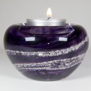 Ashes Tea Light Holder Amethyst