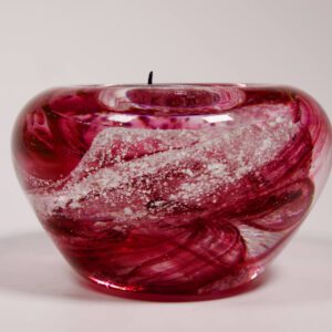 Ashes Tea Light Holder Cranberry