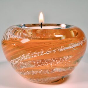 Ashes Tea Light Holder Orange