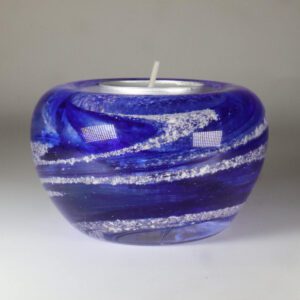 Ashes Tea Light Holder Royal Blue