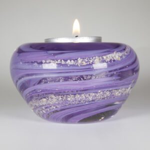 Ashes Tea Light Holder Violet