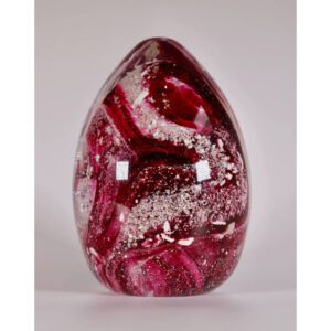 Ashes to Glass Paperweight Ruby