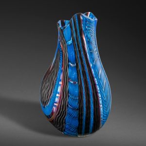 Blue Glass Vase by Gianluca Vidal