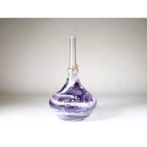 cremation ashes ring holder purple