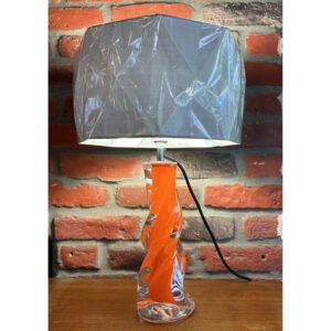 orange table lamp by stuart wiltshire glass