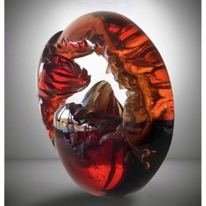 Art sculpture by Petr Stacho Glass