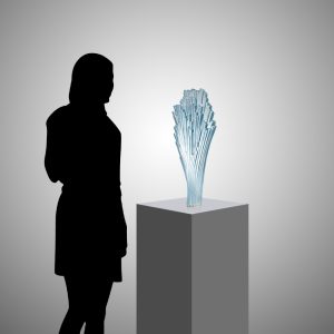 Glass Art Sculpture by Jaroslav Prošek