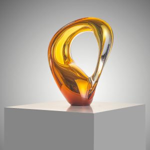 Golden Glass Sculpture Jaroslav Prošek