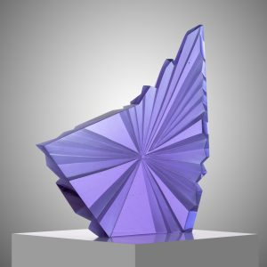 Abstract Sculpture 'Jewel' by Ela Smrček Glass