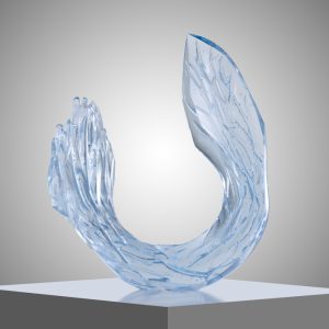 Fine Art Sculpture 'Ice' by Jaroslav Prošek Glass