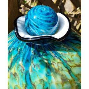 Hand Blown Glass Urn