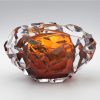 Glass Objects Amber Orange